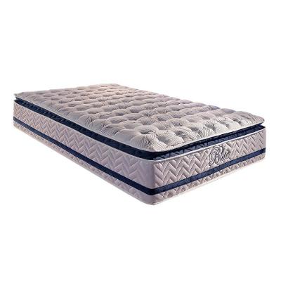 Colchão Solteiro Molas Ensacadas Visco Gel   MasterPocket Blue Pillow Top (88x188x32) - Paropas