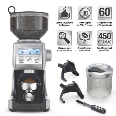 Moedor De Grãos De Café 60 Níveis - By Breville Express Aço Inox - Moagem Moinho Elétrico 220v
