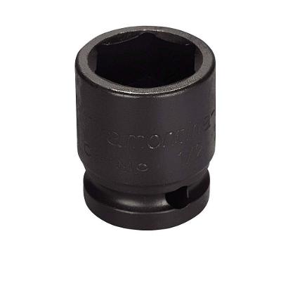 Soquete De Impacto Sextavado Em Aço Cromo Molibdênio 24 Mm - Encaixe 1-2\'\' Pro