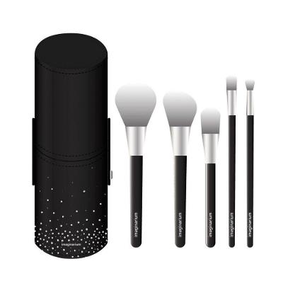 Kit De Pinceis Basico Preto E Prata