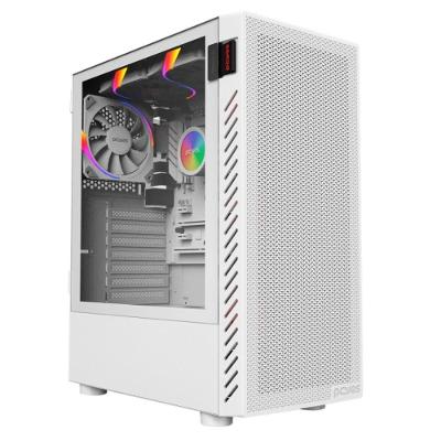 Gabinete Gamer Bolter White Ghost - Lateral Em Vidro - Pcyes - Gbwgpbr