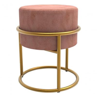 Puff Banqueta Design Moderno Veludo Premium - Rosa