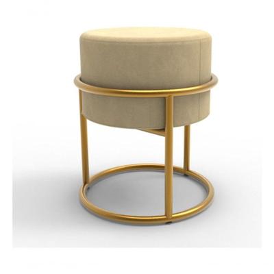 Puff Banqueta Design Moderno Veludo Premium - Bege