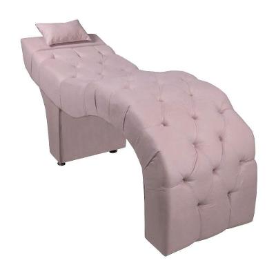 Maca Estofada Para Clínica De Estética Facial Com Capitonê Andressa Veludo Speciale Home Rose