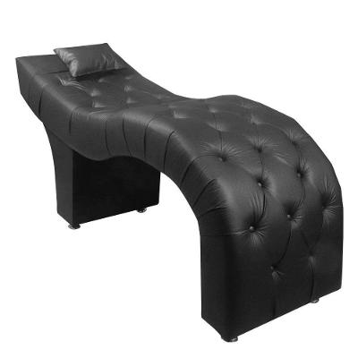 Maca Estofada Para Clínica De Estética Facial Com Capitonê Andressa Preto Material Sintético Speciale Home Preto