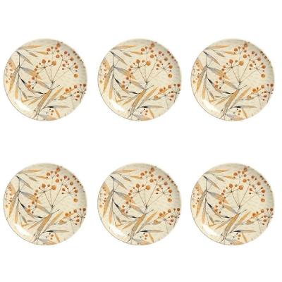 Conjunto De Pratos De Sobremesa 06 Peças Coup Ikebana Porto Brasil