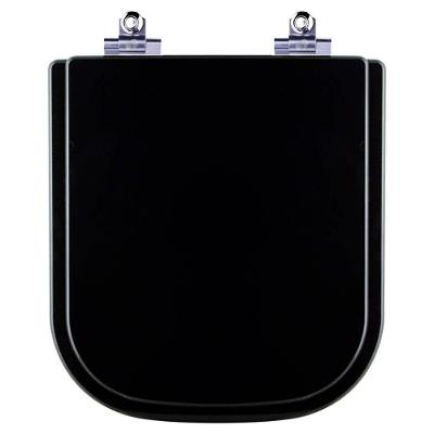 Assento Sanitário Laqueado Soft Close Elite Preto Para Vaso Celite