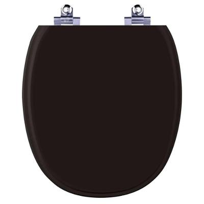 Assento Sanitário Laqueado Soft Close Ascot Preto Para Vaso Ideal Standard