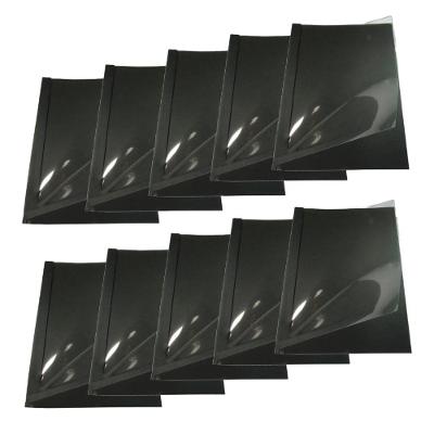 Kit 50 Capas Encadernação Térmica Até 200 Folhas A4 Preta.