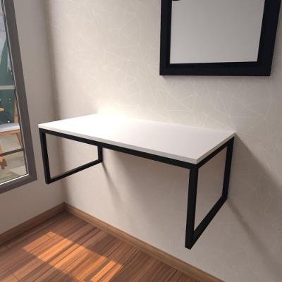 Aparador Industrial Branco Off White Moderno Cantinho Café Escritorio Simples Bancada Suspensa