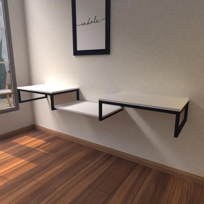 Aparador Industrial Branco Off White Moderno Cantinho Café Escritorio Simples Bancada Suspensa