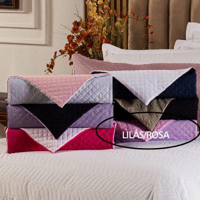 Capa Fronha De Xuxão Matelado Dupla Face Avulsa 1,45m X 45cm - Microfibra Matelada Lilás-rosa
