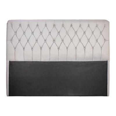 Cabeceira Paris Para Cama Box King 195 Cm Linho Bege D'rossi