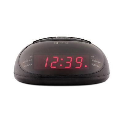 Despertador Rádio Relógio Preto Herweg 8112 único