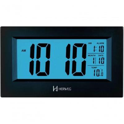 Despertador Digital Preto Herweg 2972 único
