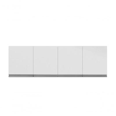 Armário Aéreo P- Cozinha Andreia 150cm C- 4 Portas Branco