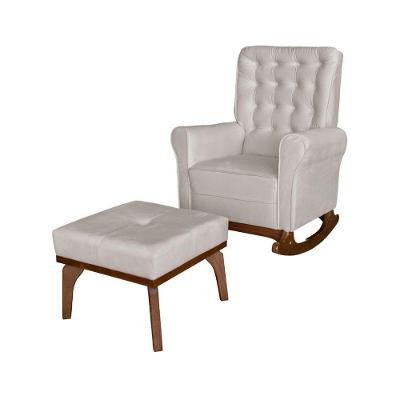 Poltrona De Amamentação E Balanço Páris C- Puff Off White