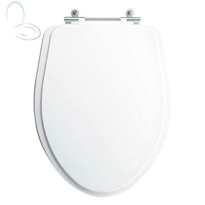 Assento Sanitário Tampa De Vaso Branco Mdf Laqueado Absolute Para Bacia Ideal Standard