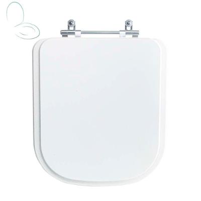 Tampa Vaso Sanitário Madeira Laqueada Quadra Branco Para Bacia Deca
