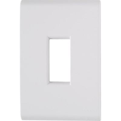 Placa 1 Posto Vertical 4x2 Tramontina Liz Branca 120 Unidades