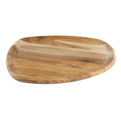 Bandeja Organica Churrasco Tramontina Média Em Madeira Teca Fsc óleo Mineral 37x29,8