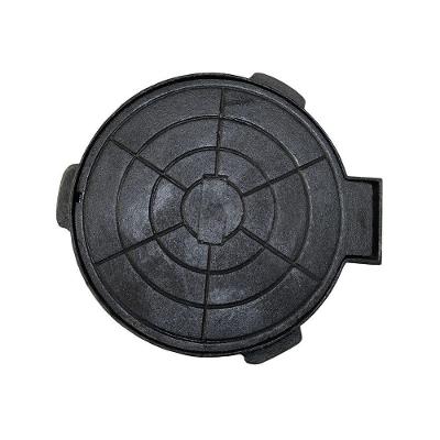Tampa Tampão De Chão Passagem Articulado Ferro Fundido 32cm