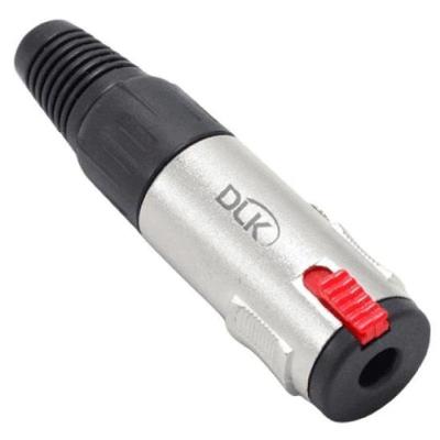 Conector Jack P10 Estéreo Fêmea Datalink - Pct - 10.