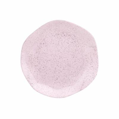 Jogo De Pratos Sobremesa Em Porcelana Ryo Com 6 Peças 21,5cm Oxford Pink Sand