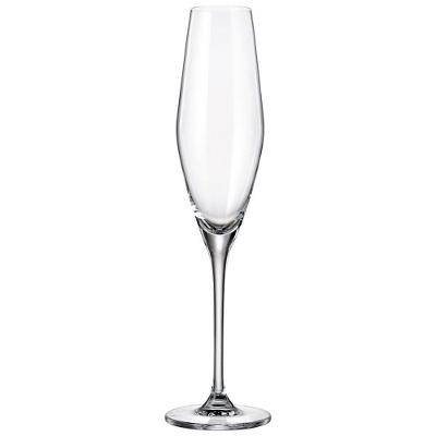 Conjunto Com 06 Taças Para Champagne Loxia Cristal Bohemia 58662 - 210ml