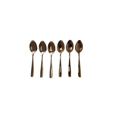 Conjunto Com 06 Colheres Rose Gold