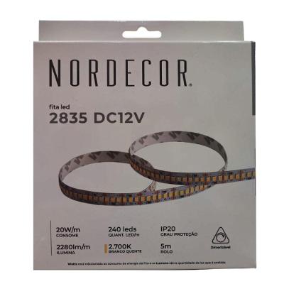 Fita Led Ip20 20w 2700k 12v 240 Leds Nordecor
