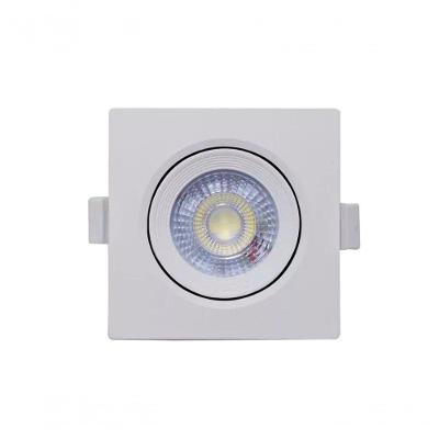 Spot Led Quadrado Embutir 5w 3000k Direcional