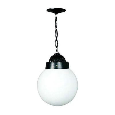 Luminária Externa Interna Globo Grande com Corrente Alumínio
