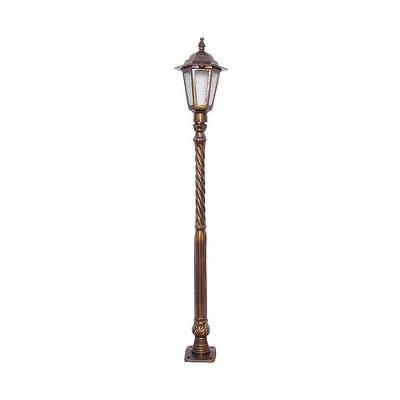 Poste Amazonas Para Jardim De Alumínio 01 Luminária 1,14M