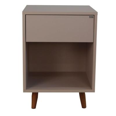Mesa De Cabeceira 1 Nicho 1 Gaveta 400x550x400 Sal Rosa - Mdf Arauco
