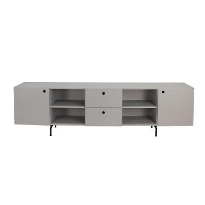 Rack Tube 2 Portas 2 Gavetas 2 Nichos 2200x616x417 Beton Matt - Mdf Arauco