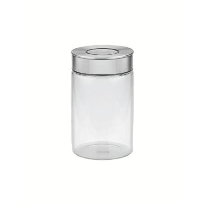 Pote De Vidro Tramontina Purezza Com Tampa De Aço Inox 10 Cm 1 L Tramontina