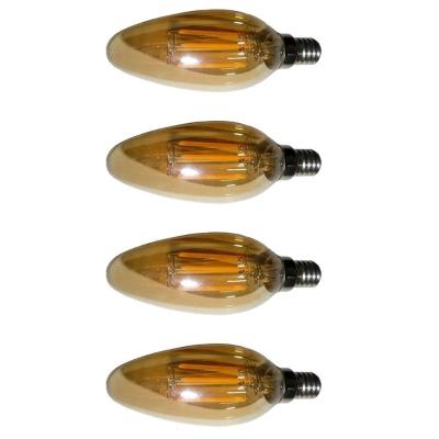 Lampada Multifilamento 30w Led Kit 4 Unidades Iluminaçao Retro Vintage Casa Jardim Quintal Decoraçao