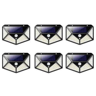 Luminaria Solar Spot Kit 6 Uni Balizadora Parede 3 Funçoes Sensor Presença Lampada Iluminaçao