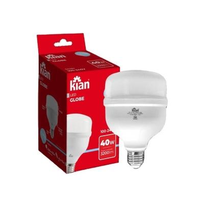 Kit 5 Lâmpadas Led Globe 40w Alta Potencia E27 Branca Fria