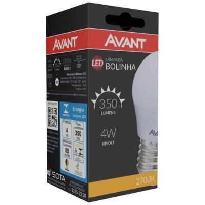 Lâmpada Led Bolinha 4w 2700k Amarelo 2700k