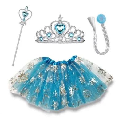 Fantasia Elsa Frozen Pricesa Kit Festa