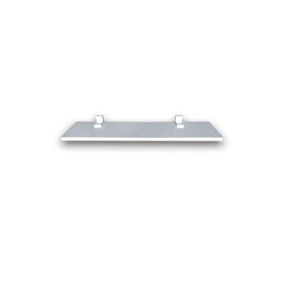 Pratele Simples Branca 40X20 Cm Com Suporte Em Mdf