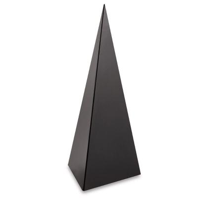 Enfeite Decorativo "pirâmide" Em Metal Preto 30x13,5 Cm - D\'rossi