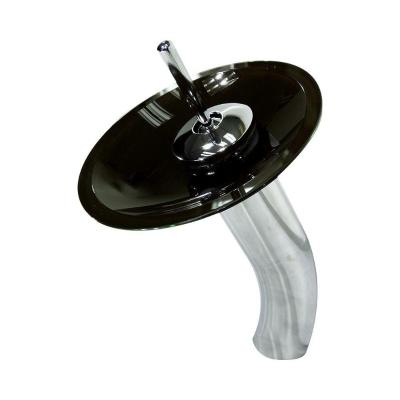 Gabinete De Vidro 40cm Cuba Oval Com Torneira Cascata