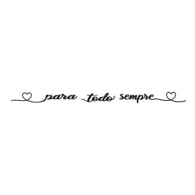 Palavra Decorativa Deparede Mdf Corte Laser Para Todo Sempre
