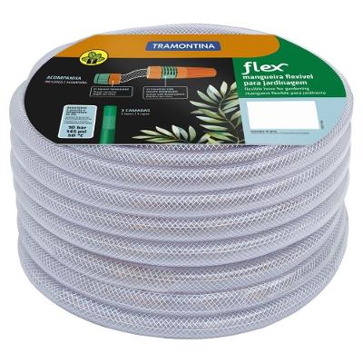 Mangueira Flex Tramontina Transparente em Pvc 3 Camadas 30M