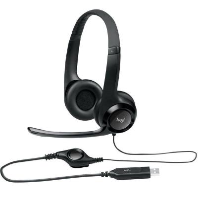 Headset Logitech H390 Preto Estéreo Usb 981-000014-C