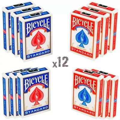 Baralho Bicycle Standard Azul Caixa Com 12 Unidades