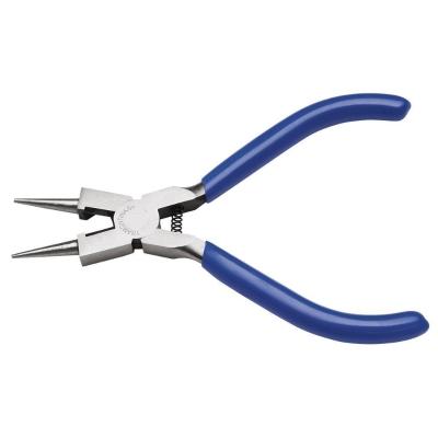 Alicate Bico Redondo 5" Tramontina Basic Aço Especial Azul